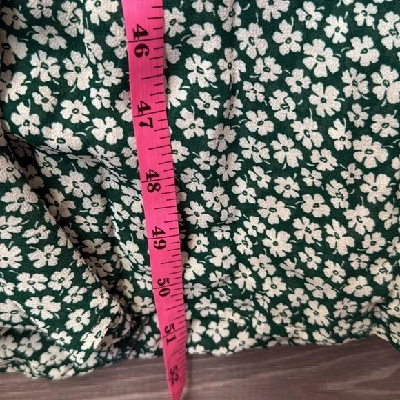 REFORMATION Nikita Midi Floral Green Dress 12 - Picture 11 of 13